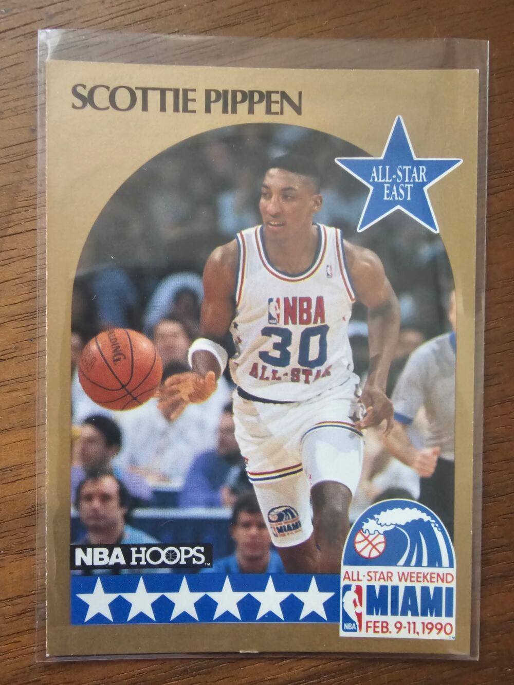 Scottie Pippen 1990-1991 NBA Hoops #9 - All Star - Chicago Bulls - Fresh Pull